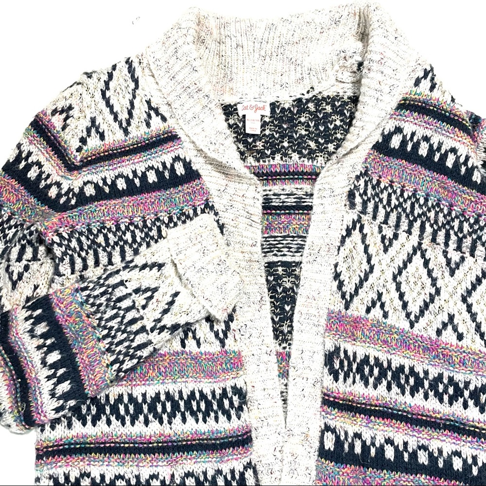CAT & JACK Boho Long Cardigan Pre Teen Sweater
